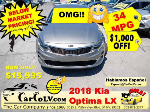 2018 Kia Optima for sale at The Car Company in Las Vegas NV