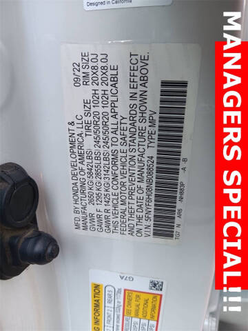 2022 Honda Pilot Elite