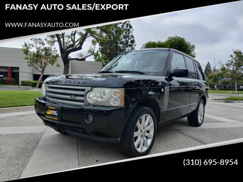 2008 Land Rover Range Rover for sale at FANASY AUTO SALES/EXPORT in Yorba Linda CA