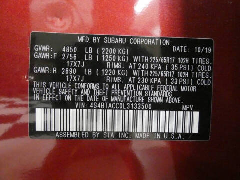 2020 Subaru Outback Premium