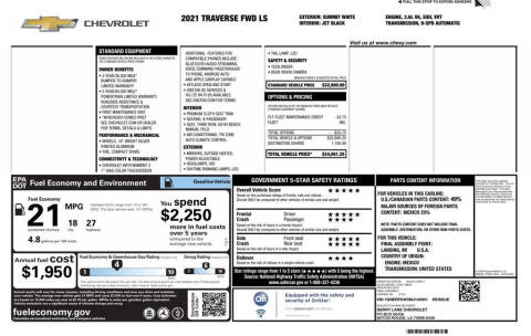 2021 Chevrolet Traverse LS