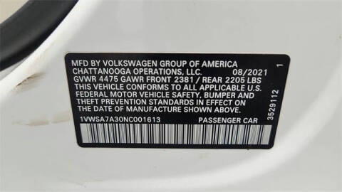 2022 Volkswagen Passat SE