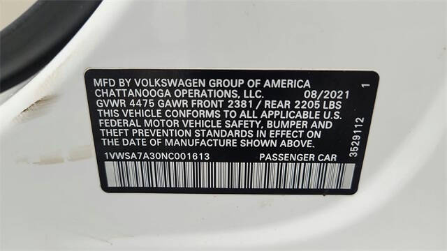 2022 Volkswagen Passat SE