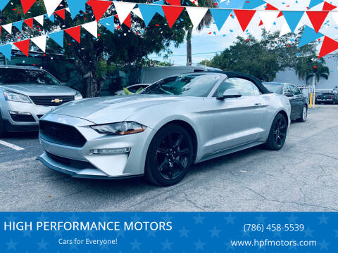 2018 Ford Mustang for sale at HIGH PERFORMANCE MOTORS in Hollywood FL