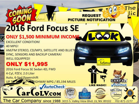 2016 Ford Focus for sale at The Car Company in Las Vegas NV