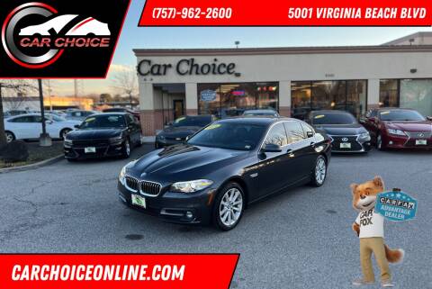 2016 BMW 5 Series for sale at Car Choice in Virginia Beach VA