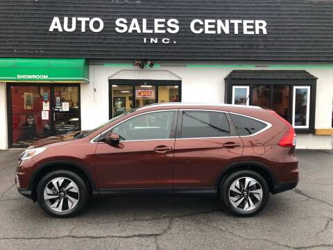 2015 Honda CR-V for sale at Auto Sales Center Inc in Holyoke MA