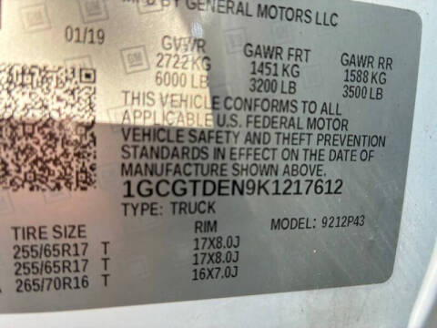 2019 Chevrolet Colorado