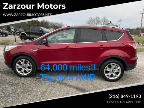2015 Ford Escape for sale at Zarzour Motors in Chesterland OH