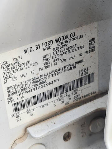 2016 Ford F-250 Super Duty XL