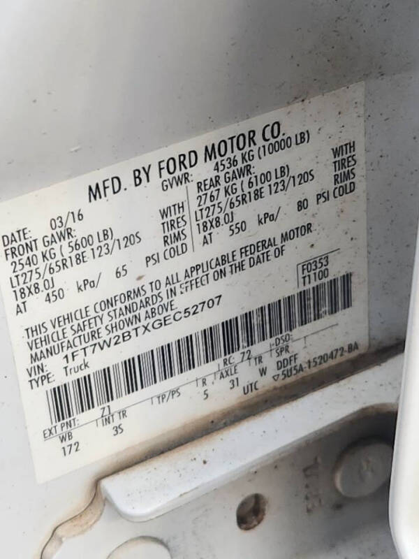 2016 Ford F-250 Super Duty XL