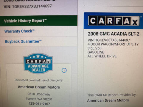 2008 GMC Acadia SLT-2