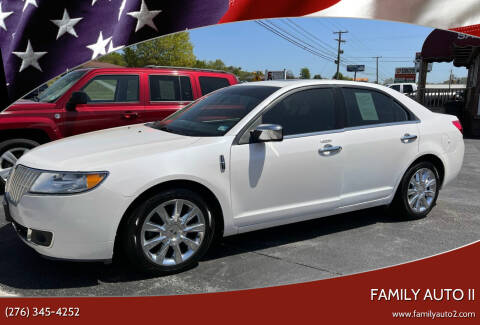 2012 Lincoln MKZ for sale at FAMILY AUTO II in Pounding Mill VA