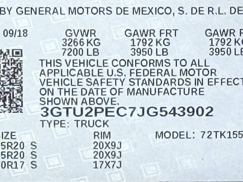 2018 GMC Sierra 1500