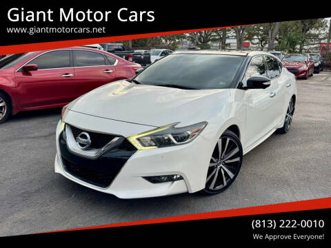 2016 Nissan Maxima for sale at Giant Motor Cars in Tampa FL