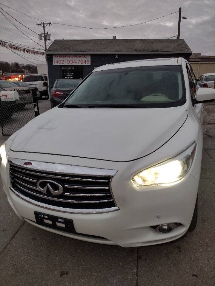 2013 INFINITI JX35 for sale at AK Used Auto Sales LLC in Omaha, NE