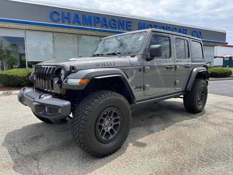 2022 Jeep Wrangler Unlimited for sale at Champagne Motor Car Company in Willimantic CT