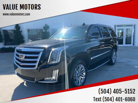 2018 Cadillac Escalade for sale at VALUE MOTORS in Marrero LA