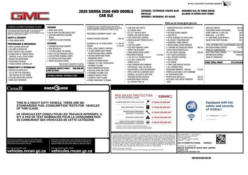 2020 GMC Sierra 2500HD