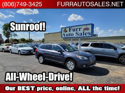 2015 Subaru Outback for sale at FURR AUTO SALES in Lubbock TX