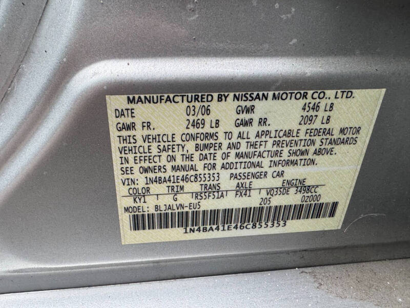 2006 Nissan Maxima 3.5 SE