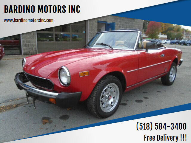 1982 FIAT 2000 for sale at BARDINO MOTORS INC in Saratoga Springs NY