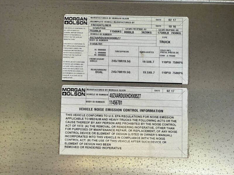 2017 Freightliner MT55 Chassis