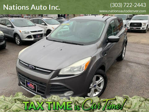 2013 Ford Escape for sale at Nations Auto Inc. in Denver CO