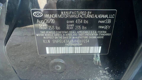 2021 Hyundai Sonata SEL