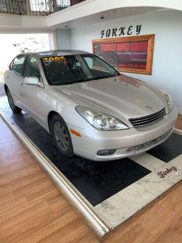 2003 Lexus ES 300 for sale at Forkey Auto & Trailer Sales in La Fargeville NY