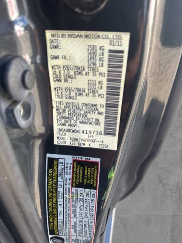 2011 Nissan Frontier SV V6