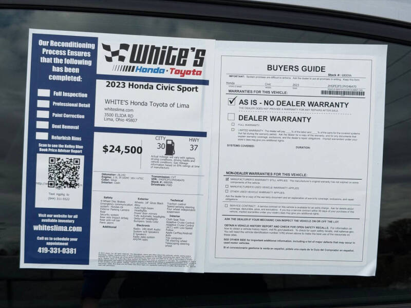 2023 Honda Civic Sport