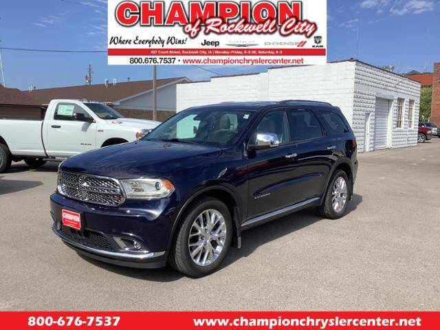 2014 Dodge Durango for sale at CHAMPION CHRYSLER CENTER in Rockwell City IA