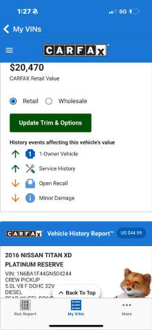 2016 Nissan Titan XD Platinum Reserve
