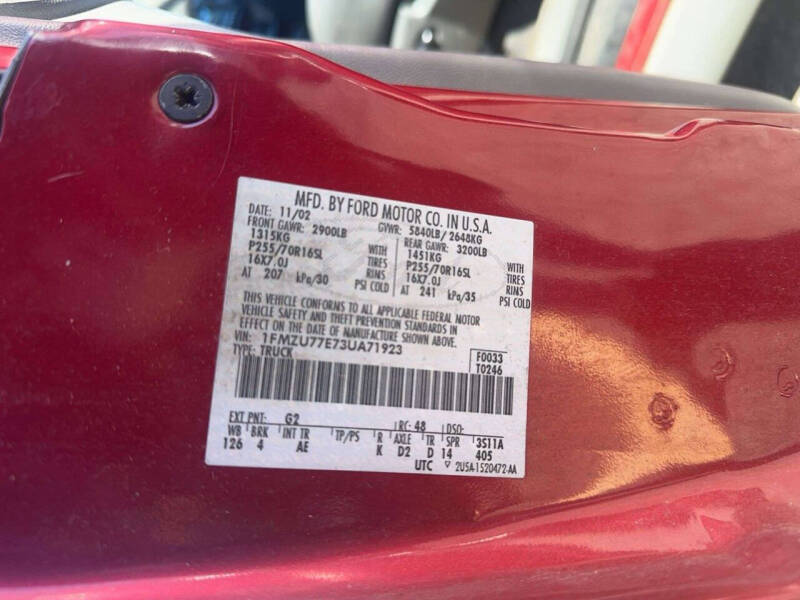 2003 Ford Explorer Sport Trac XLT