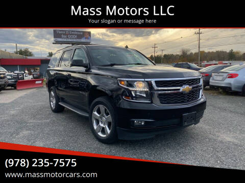 2015 Chevrolet Tahoe for sale at Mass Motors LLC in Worcester MA