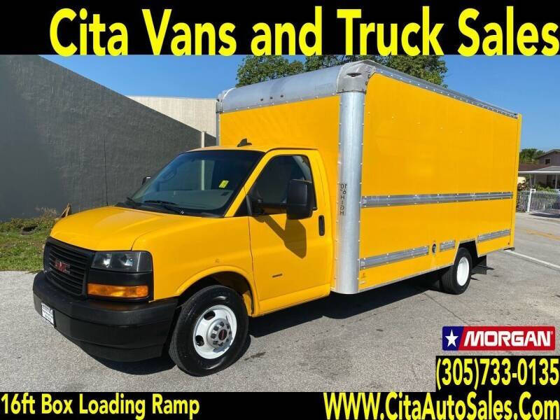 2018 GMC SAVANA 3500 DRW CUTAWAY  SAVANA 3500 16 FT BOX TRUCK  for sale at Cita Auto Sales in Medley FL