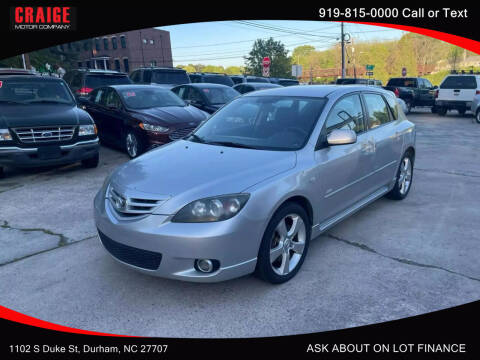 2005 Mazda MAZDA3 for sale at CRAIGE MOTOR CO in Durham NC