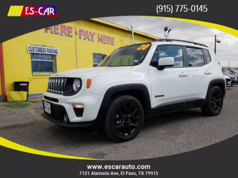 2020 Jeep Renegade for sale at Escar Auto - 9809 Montana Ave Lot in El Paso TX
