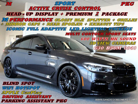 2019 BMW 5 Series for sale at SAN DIEGO BEEMERS in San Diego CA