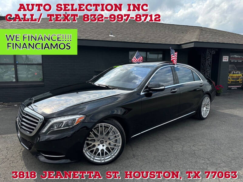 2015 Mercedes-Benz S-Class for sale at Auto Selection Inc. in Houston TX