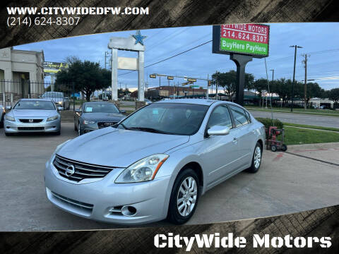 2012 Nissan Altima for sale at CityWide Motors in Garland TX