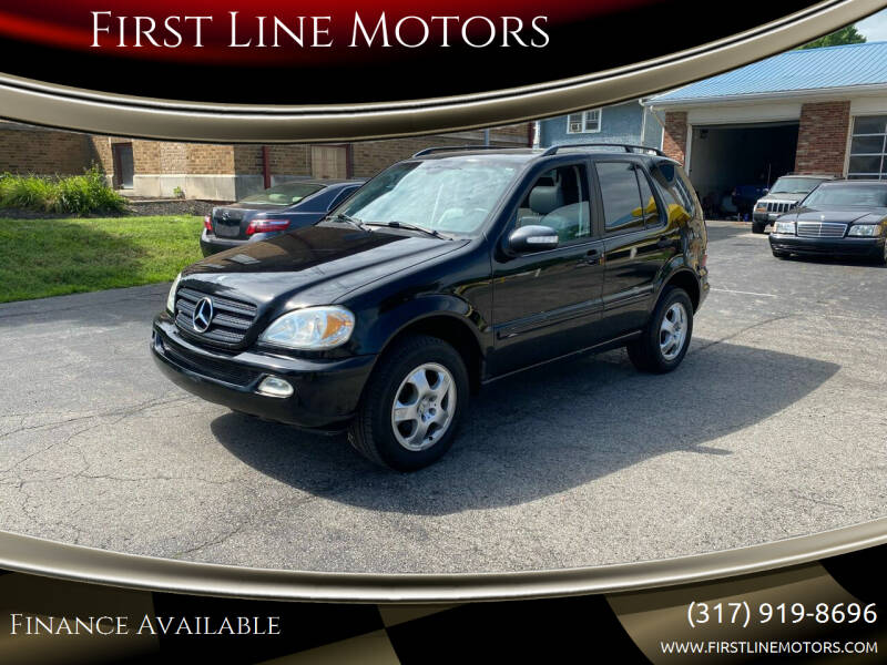 2003 Mercedes-Benz M-Class for sale at First Line Motors in Brownsburg IN