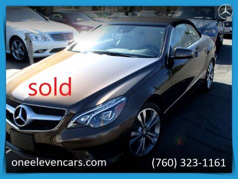 2014 Mercedes-Benz E-Class for sale at One Eleven Vintage Cars in Palm Springs CA
