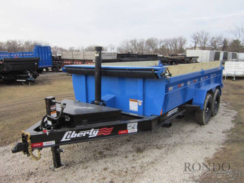 2025 Liberty Trailers Dump LD14K83X14B8TSFT-EQBLUE/2 for sale at Rondo Truck & Trailer in Sycamore IL
