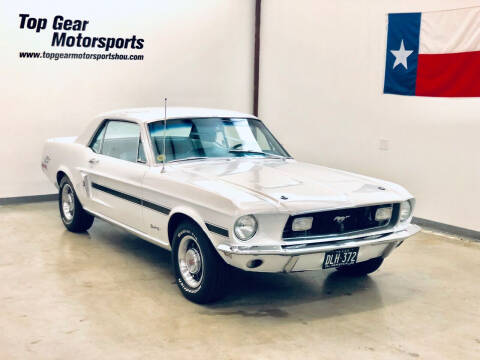 1968 Ford Mustang for sale at Top Gear Motorsports LLC in Houston TX