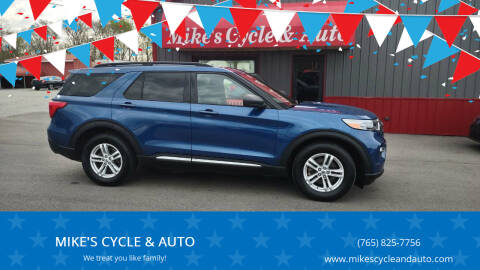 2020 Ford Explorer for sale at MIKE'S CYCLE & AUTO in Connersville IN