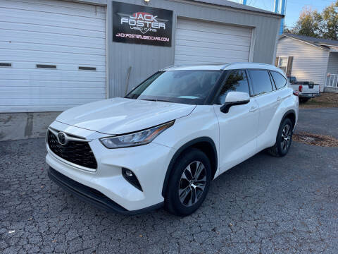 2020 Toyota Highlander for sale at Jack Foster Used Cars LLC in Honea Path SC