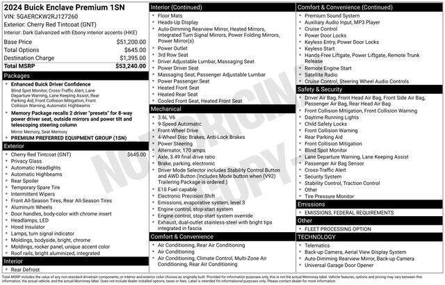 2024 Buick Enclave Premium