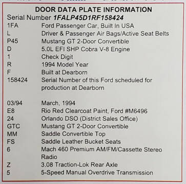 1994 Ford Mustang SVT Cobra